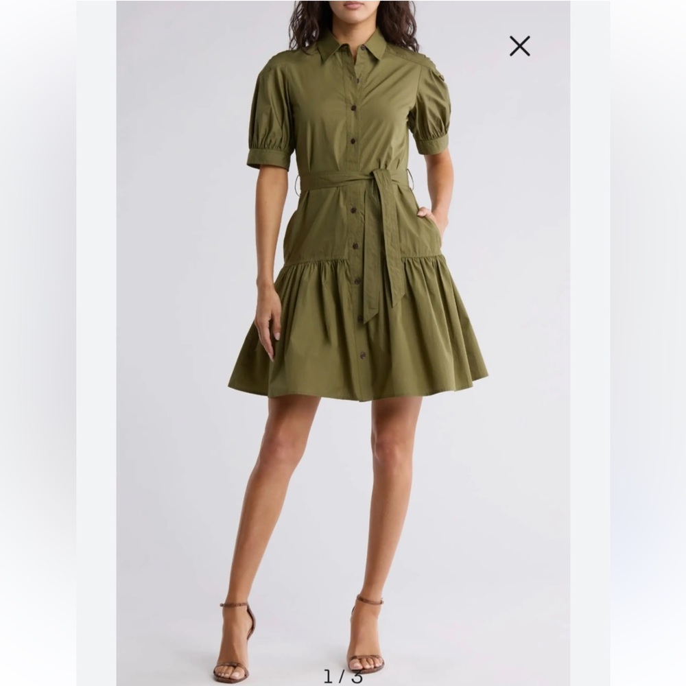 NWT 10 Crosby Derek Lam Luma A-Line Shirt Dress - Picture 6 of 10